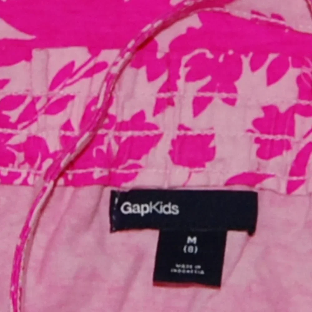 GAP Girls Size M (8), Pink Flowers Summer Top with Straps